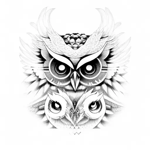 Irisis And A Yokai And Owl