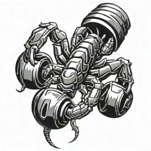 Scorpion Lifting Dumbbells