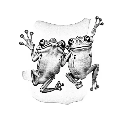 Frog And Scorpian Touching Hands