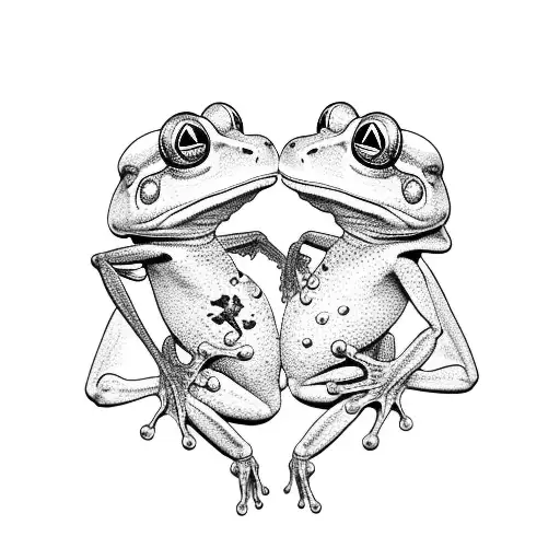 Frog And Scorpian Shaking Hands