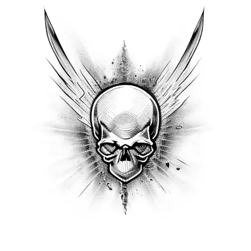 Skull Fire Medical Caduceus