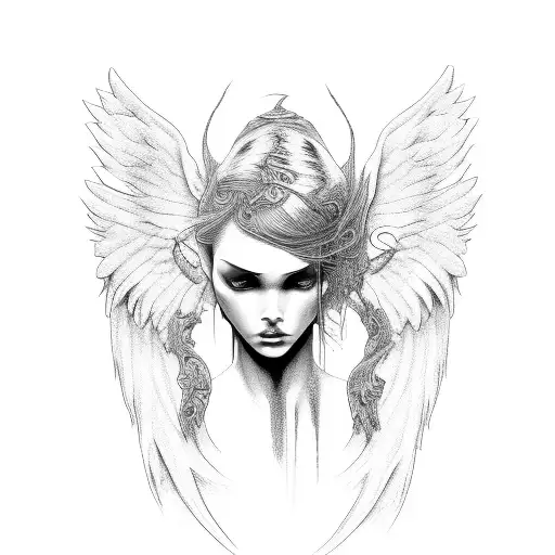 Angel Demon Reflection