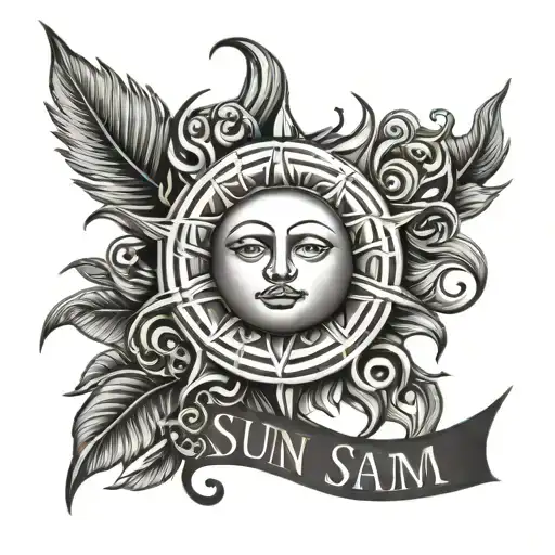 Sun With Name Sam