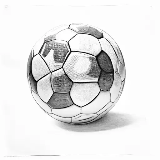 Back View Of A Boy Stepping On A Soccer Ball