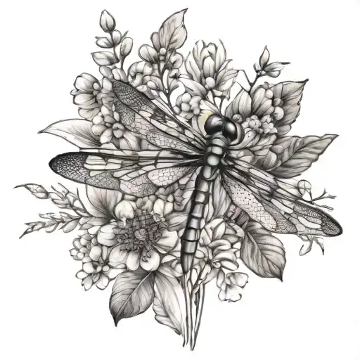 Dragonfly Wildflowers Growing