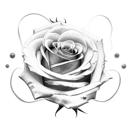 A Rose On A Dark Background