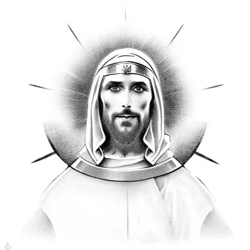 Jesus Christ In Knight Armor