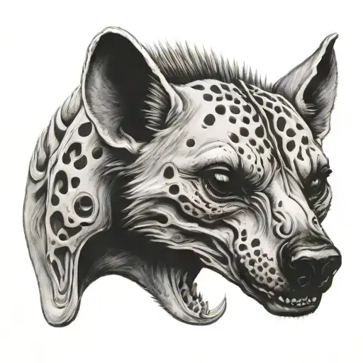 Hyena Skull Adorned