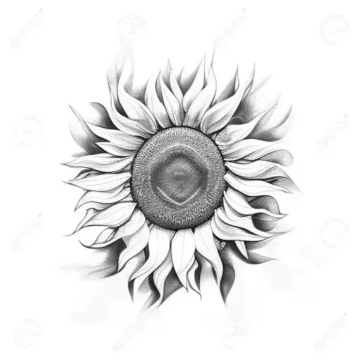 Sunflower Abstract Style