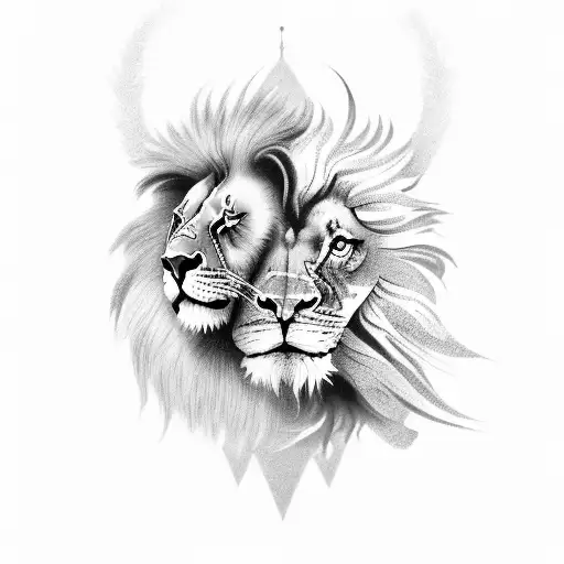 Combine A Lion And An Eagle In A Dynamic Pose Symbolizing Strength And Freedom