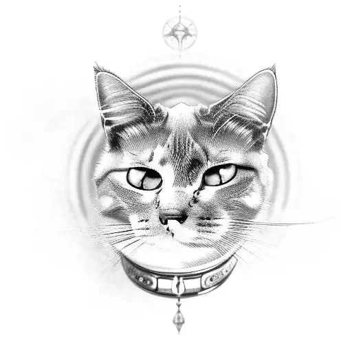 A Mystical Cat With Eyes That Reflect The Cosmos