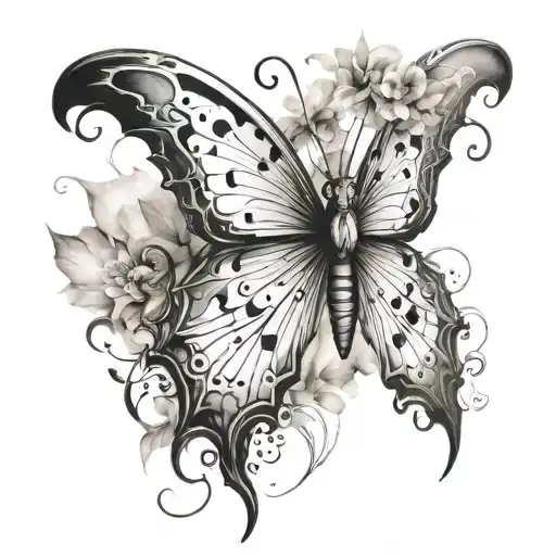 Create A Whimsical Goat Butterfly Hybrid Design With A Watercolor Effect