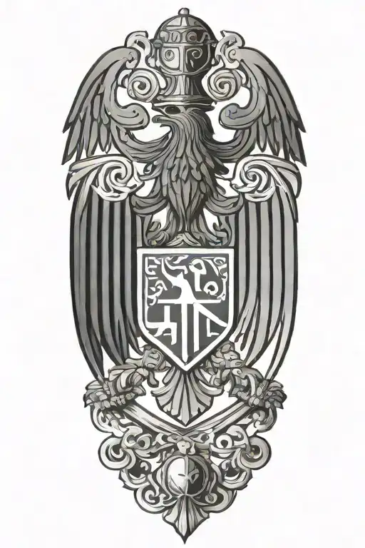 Armenian Coat Of Arms Wide Open