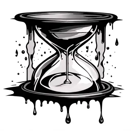 An Hourglass Leaking As If It Were To Resemble Time Running Out