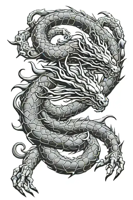 Scorpion Surrounded By Shenlong Dragon Ball