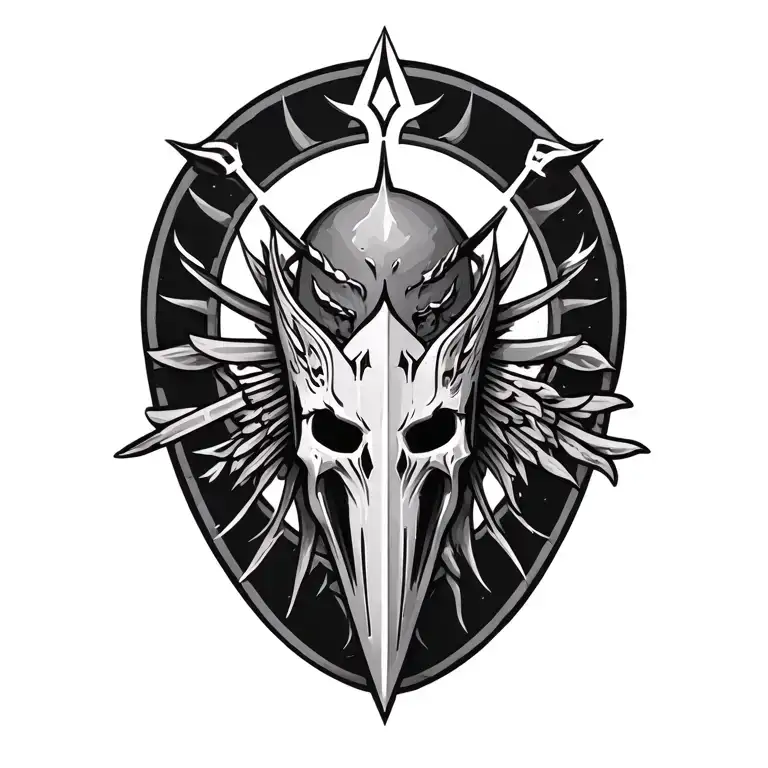 Symbols Of Protection In A Terrible Style Of Realism And Graphics