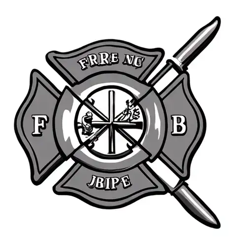 Fire Department Shield Adorned