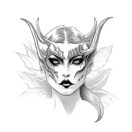 The Devil As B Extremely Beautiful Woman Seducing You In The Park In The Evening On Halloween 2024