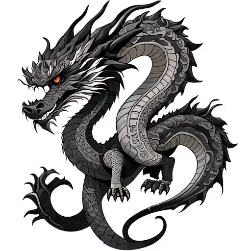 Two Dragons One Aztec And One Japnese