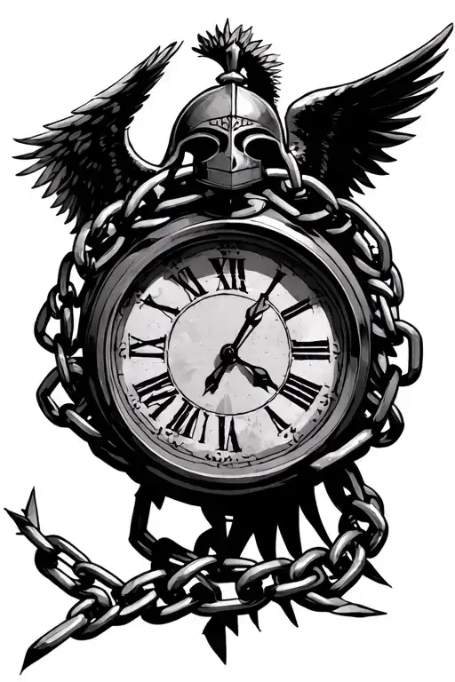 Time Clock Spartanwarrior Angels Chains