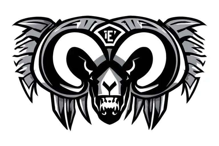 Aztec With La Rams Logo Incorporated