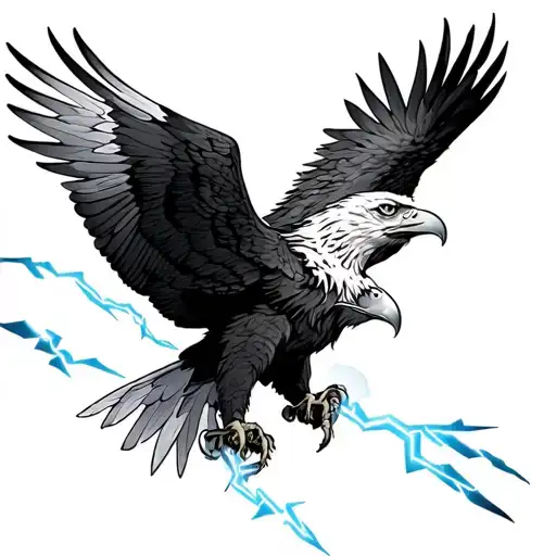Eagle And Lightning