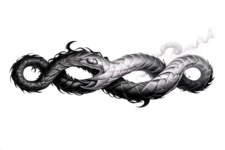 Ouroboros Swirling Into Smoke