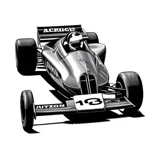 Side View Of Janet Guthries Indy Car