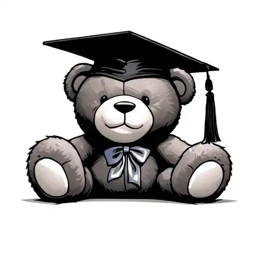 Teddy Bear Wearing Graduation Cap