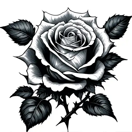 Thorns Of A Rose That In Some Point Becomes Human Bones