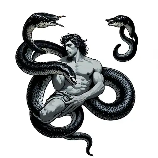 Ophiuchus Man Holding Snake
