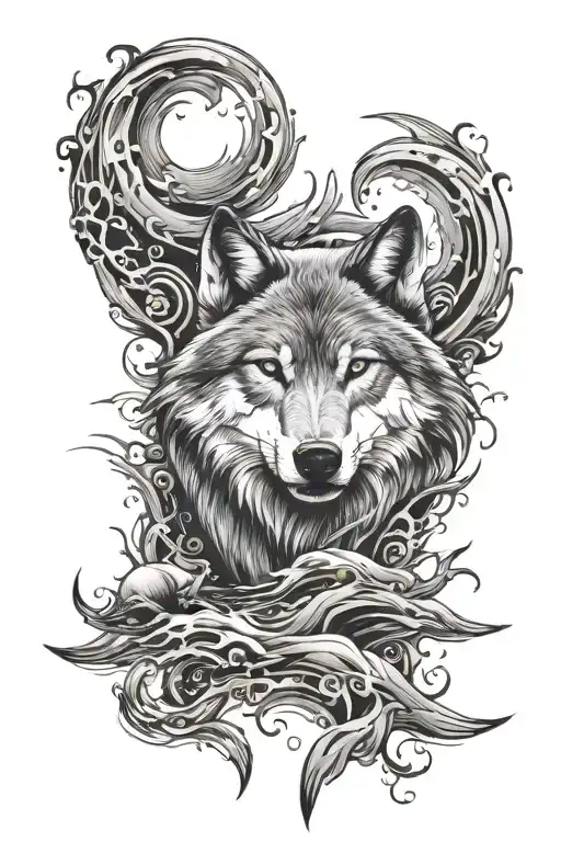 Wolf And Sea