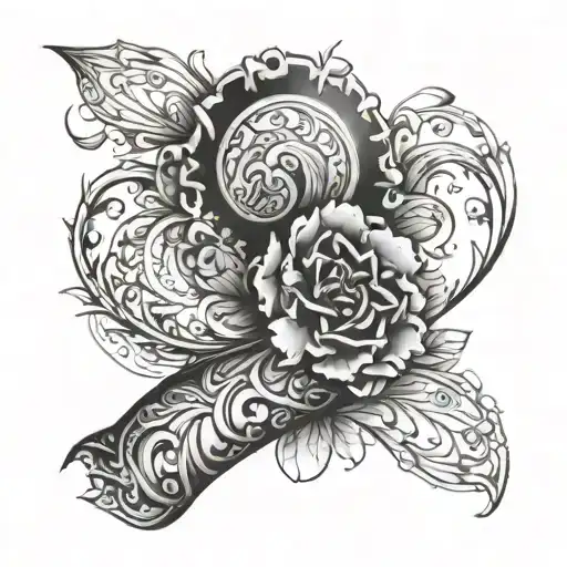 Bicep Sleeve Tattoo Featuring