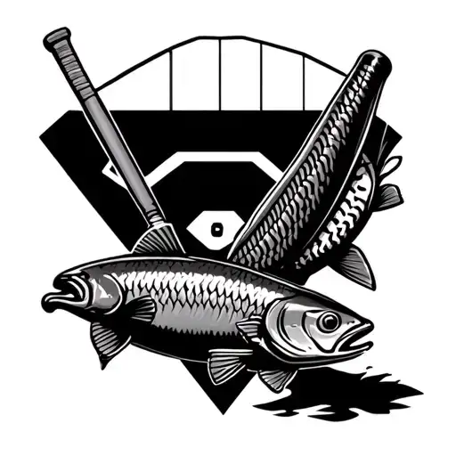 Fishing And Baseball Diamond