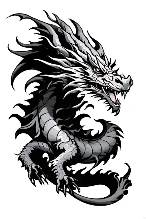 Dragon And Vicking Style