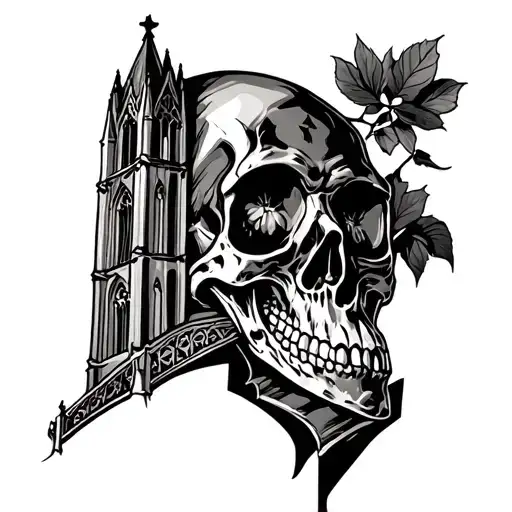 Skull With Cathedral Church