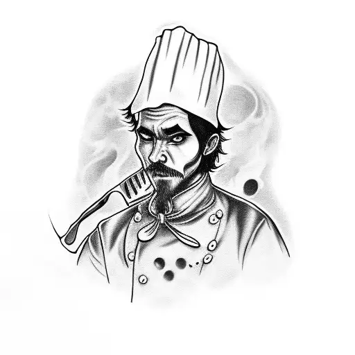 Chef Dracula Cooking With Garlic