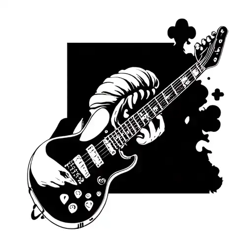 Viennoiserie And Rock Music Inspired Tattoo Featuring