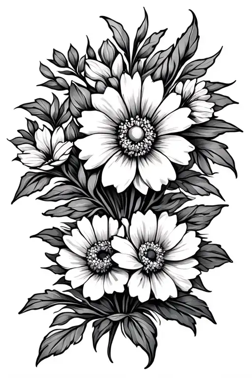 Flowers And Sun Shining