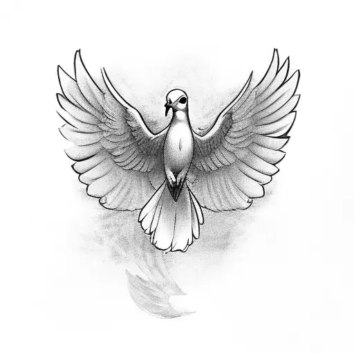 A Dove With Boxing Gloves On Its Wings