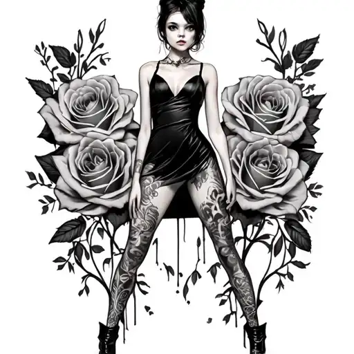 Bad Dress Less Girl Standing