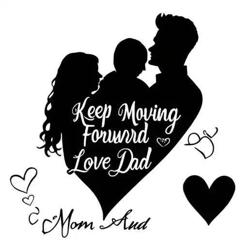 Keep Moving Forward And Love Mom And Dad