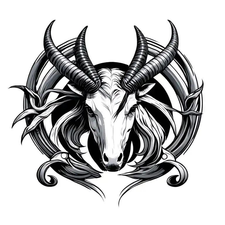 Bio Mechanical Capricorn Symbol