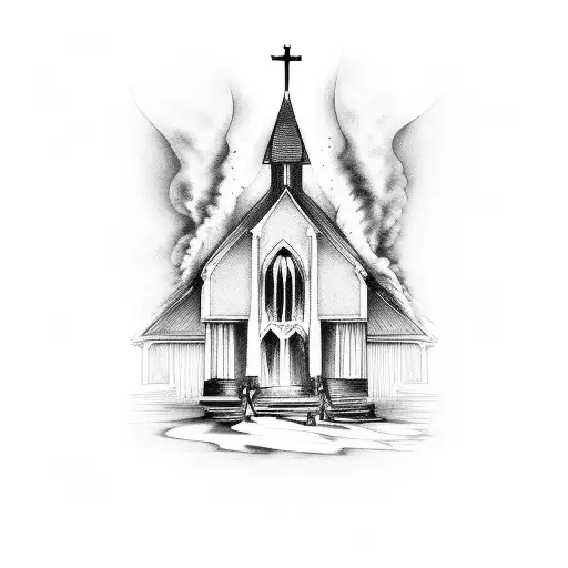 Church On Fire But Its A Pyre