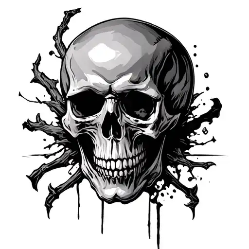 Skulls Death Evil