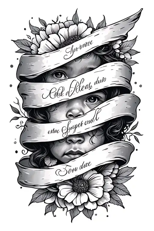 Children Names Wrapped Evenly