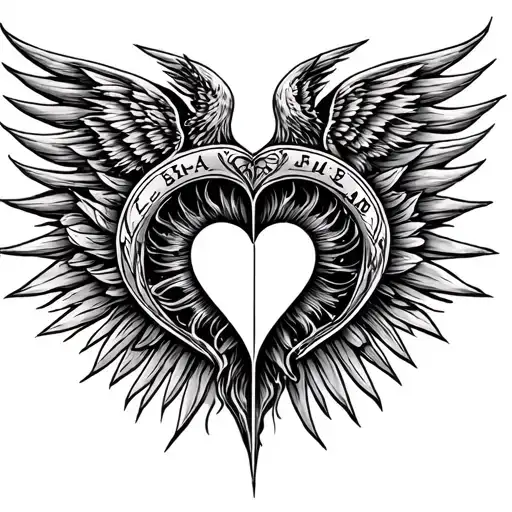 Special Tattoo Design With The Meaning Of Resistance And Belief In God And Love