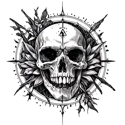 Symbols And Signs In The Terrible Style Of Realism And Graphics