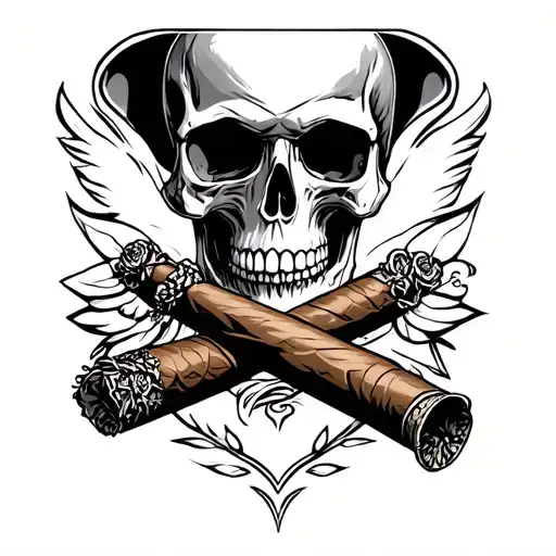 Railroad Cigar Skull