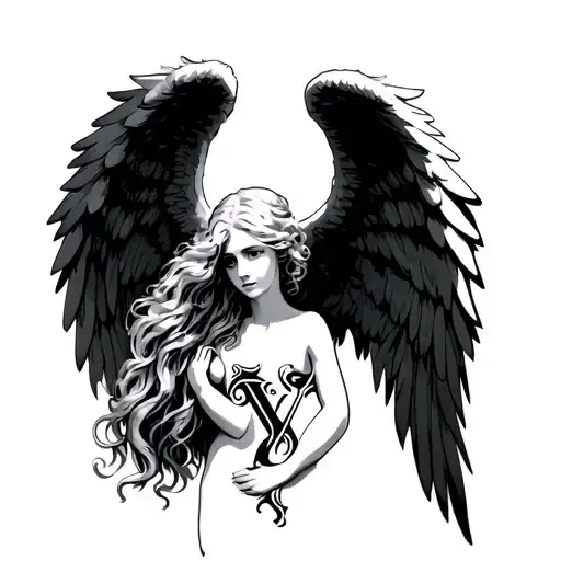 J As An Angel Y As An Angel Wings